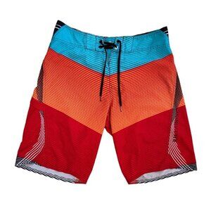 BILLABONG Sz 30 Board Shorts Swim Surf Wear Joel Parkinson Platinum‎ PX2 Stretch